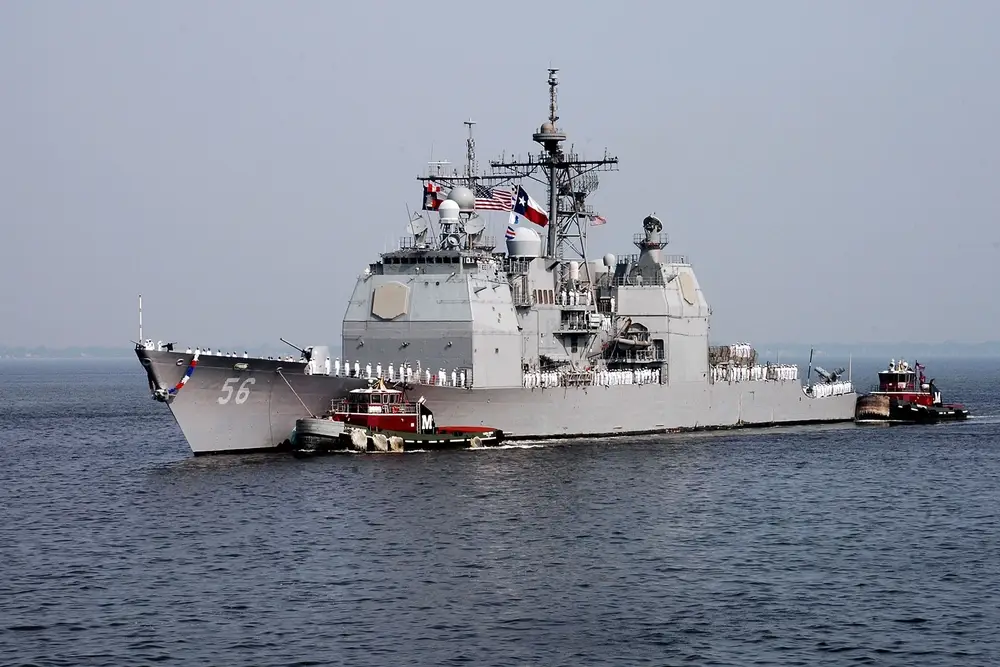 The USS <em>San Jacinto</em> is one of 22 Ticonderoga class cruisers slated for retirement. Photo by&nbsp;Petty Officer 1st Class Julie Matyascik.