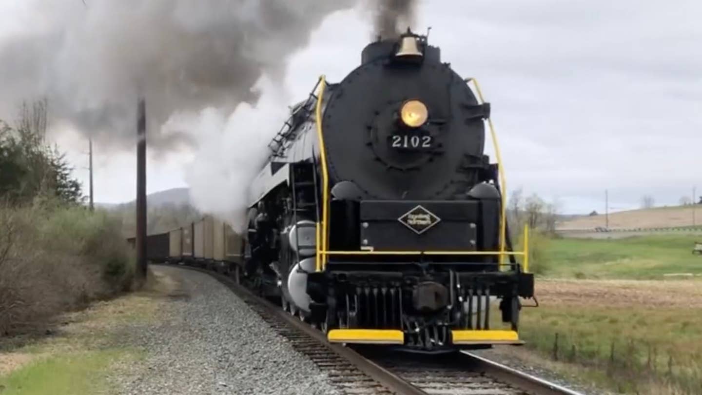 This Steam Train From 1945 Just Hauled 50 Freight Cars in 2022