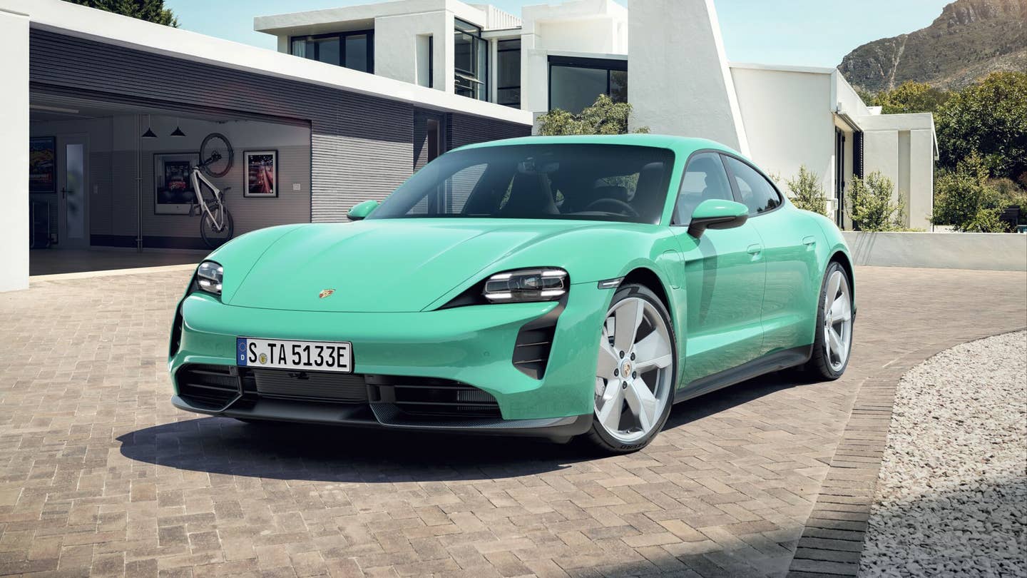 Porsche Taycan in Paint to Sample mint