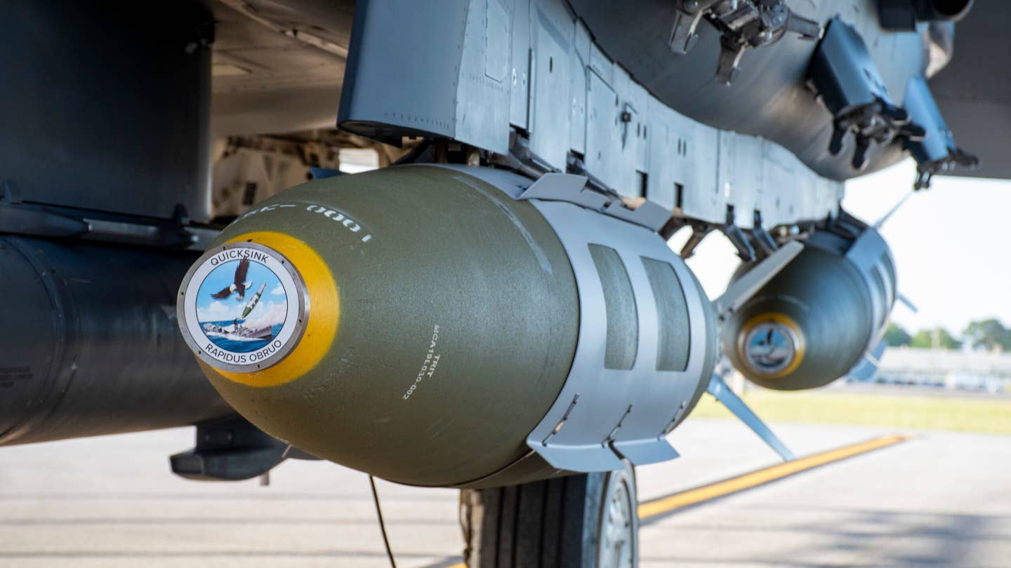 The Air Force’s New Ship-Killing Smart Bomb Has Sunk Its First Vessel