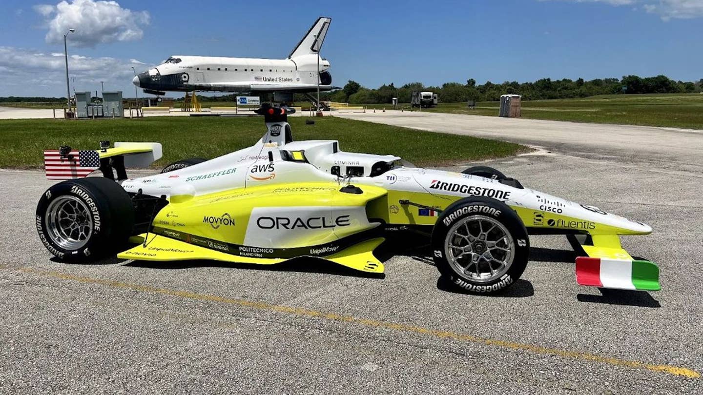 Race Car Breaks Driverless Speed Record at 192 MPH