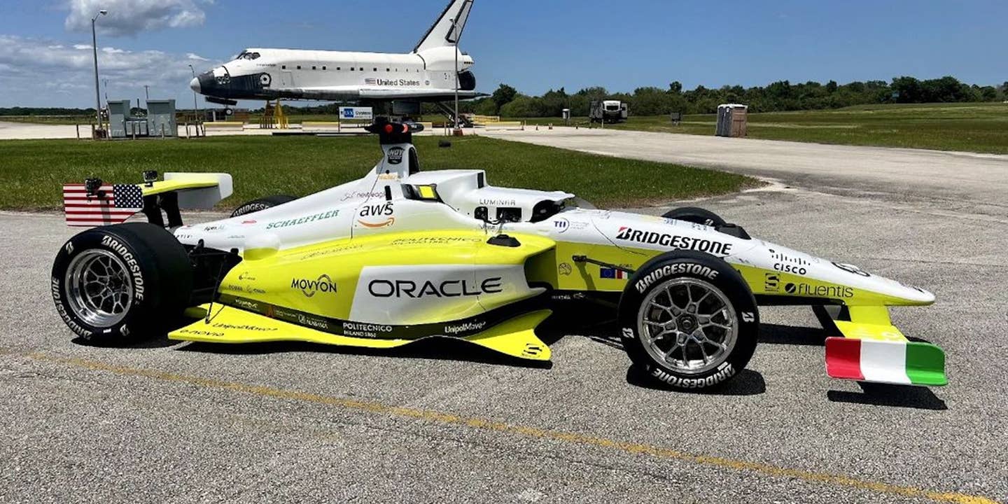 Race Car Breaks Driverless Speed Record at 192 MPH