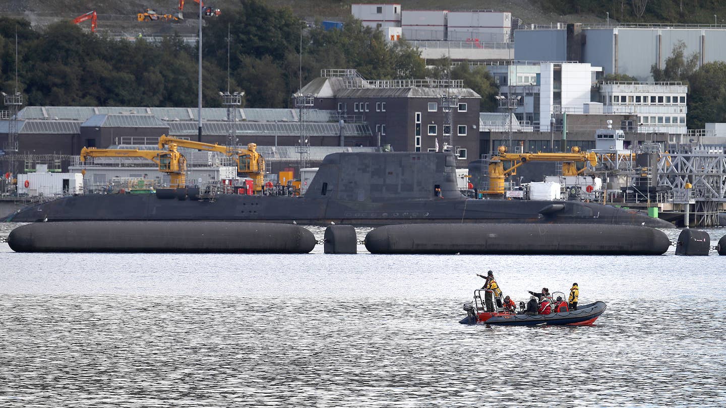 Submarines from France and US in Faslane