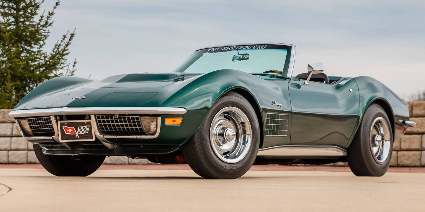 This 1971 Corvette ZR2 Convertible Headed to Auction Is One of Only Two