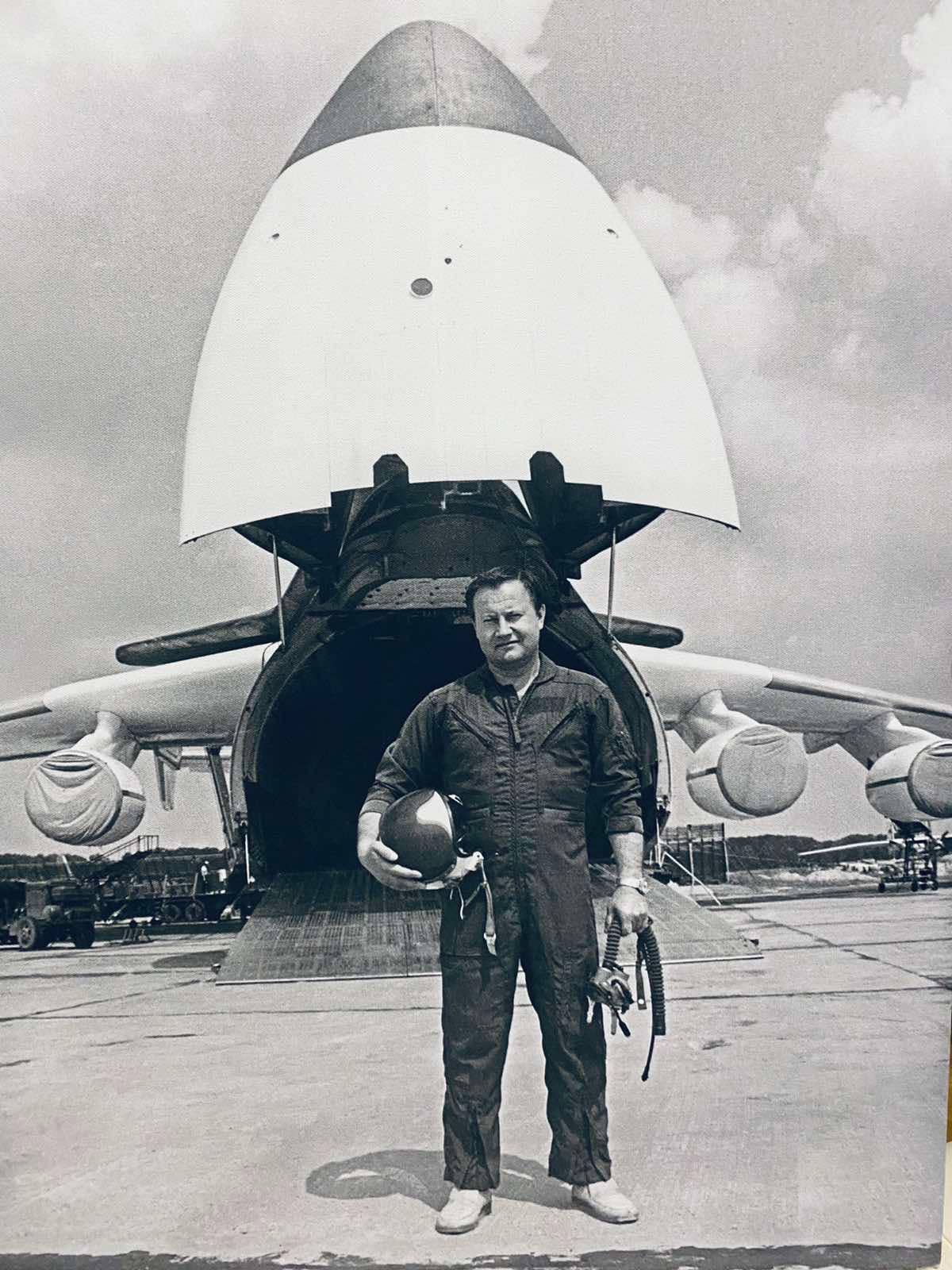Oleksandr Halunenko helped design and was the first pilot to fly the Antonov An-225, known as Mriya. <em>Photo courtesy of the Halunenkos</em>