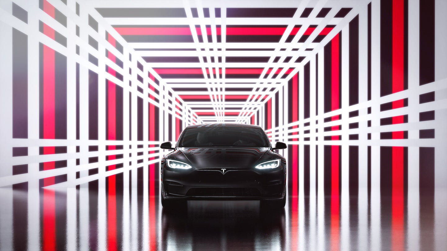 A Tesla Model S Plaid.