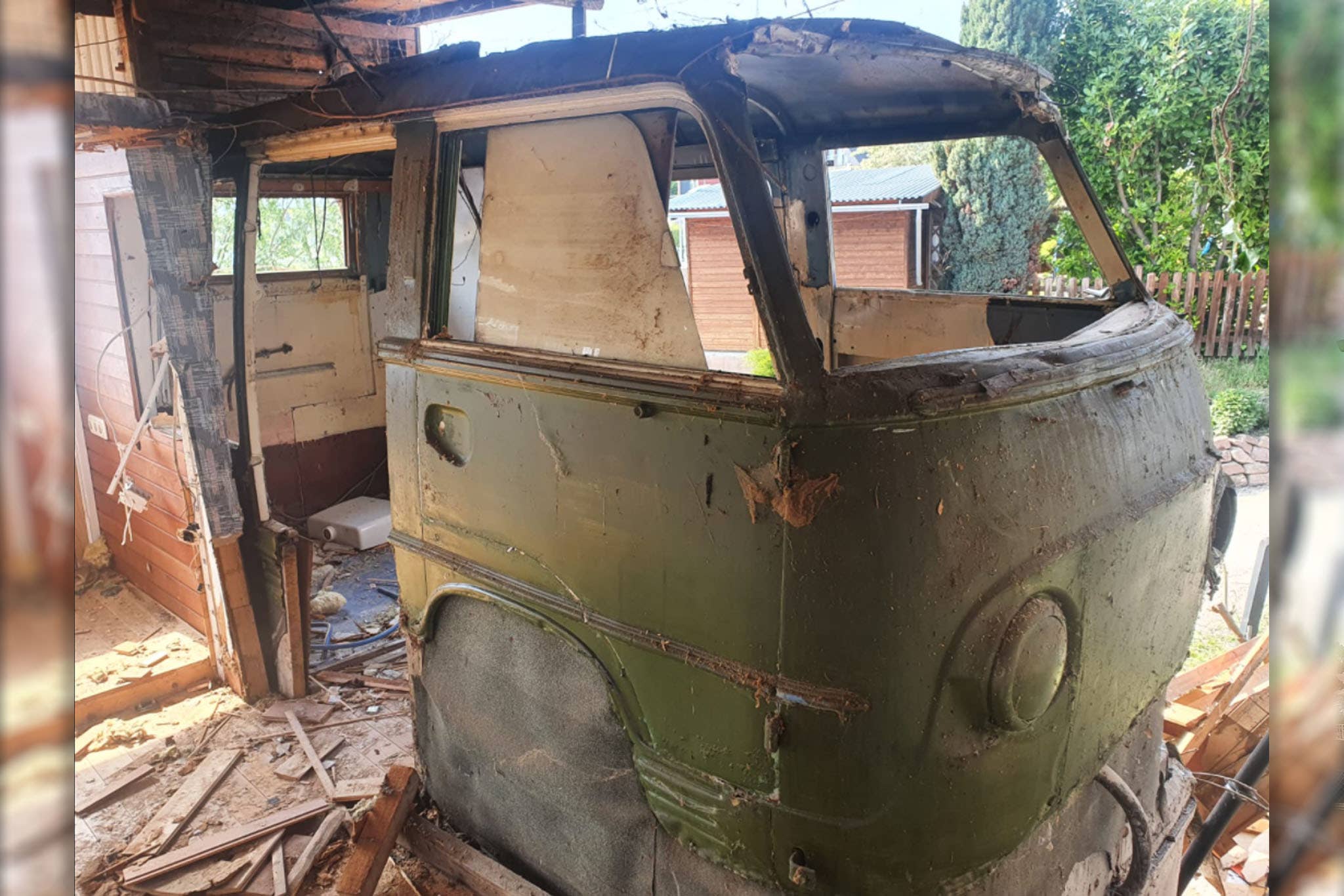 Family Unearths Ford Transit Van Hiding in the Walls of Their Home