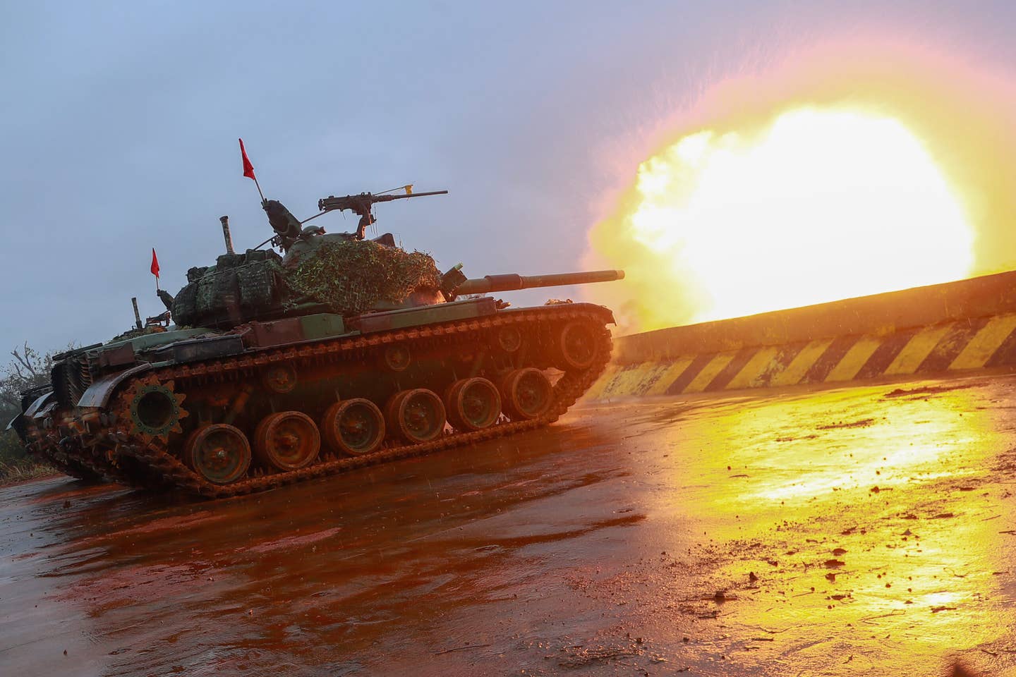 Taiwan is probably the only place in the Pacific where tanks will play a role, says Marine Lt. Gen. Karsten Heckl. (Photo by Ceng Shou Yi/NurPhoto via Getty Images)