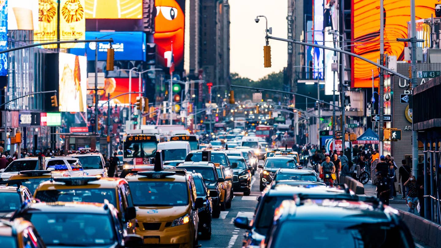 Traffic jam in New York City
