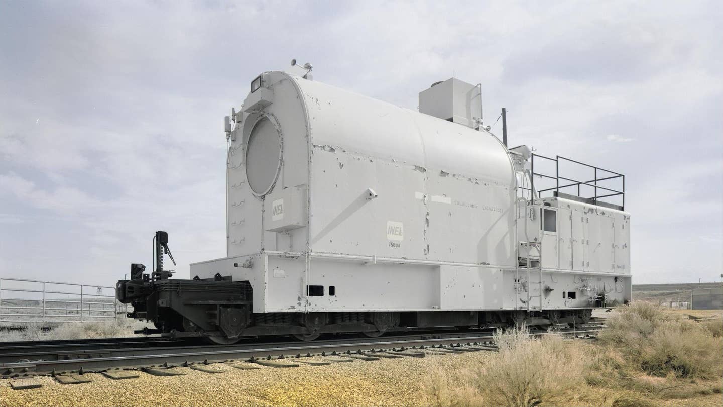 This Lead-Lined Locomotive Hauled Experimental Nuclear Reactors