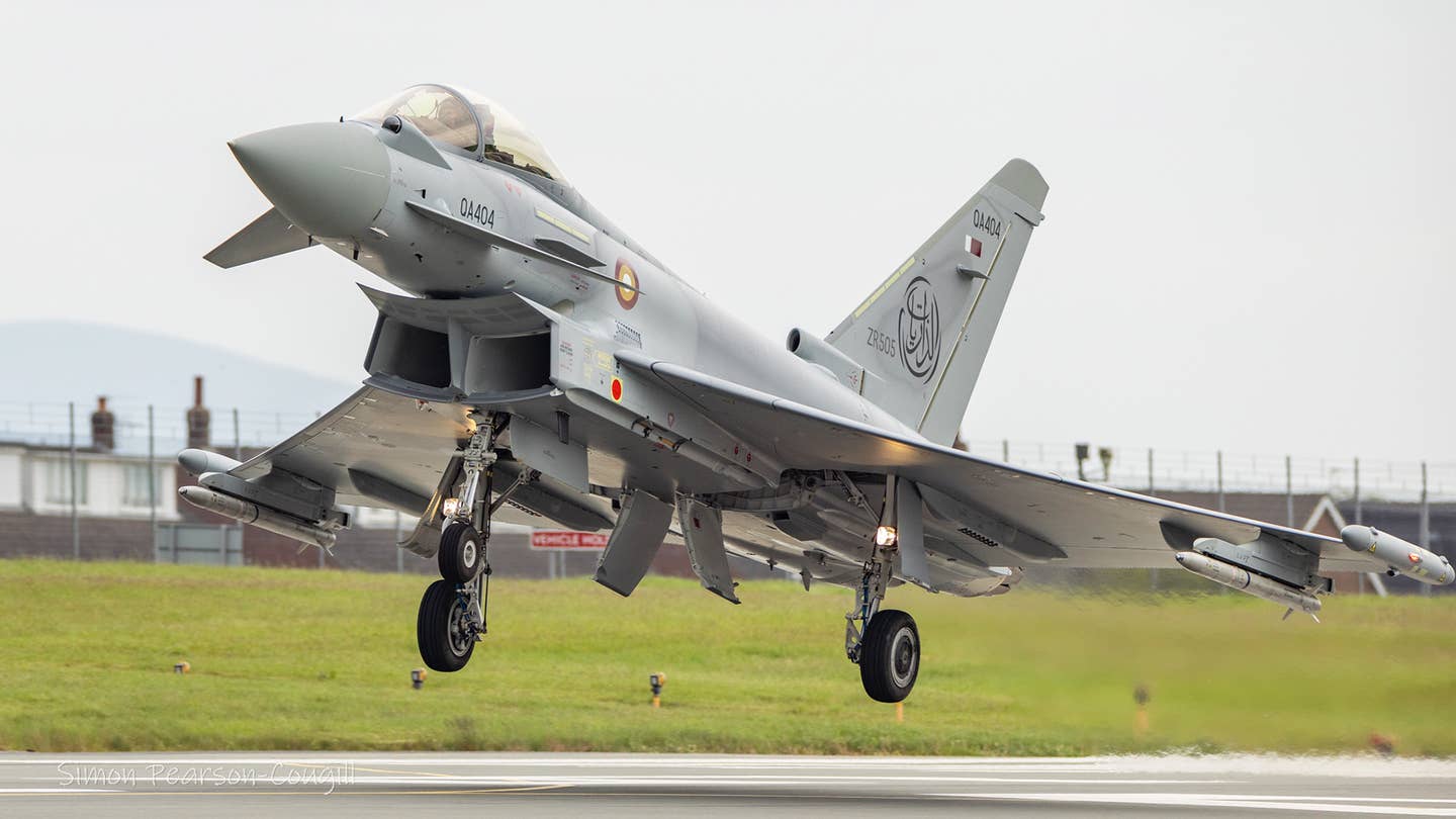This Is Our First Look At A Typhoon Fighter Jet In Qatari Colors
