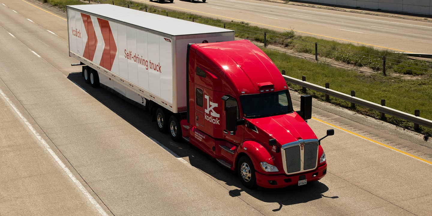 This Driverless Semi-Truck Parks Itself If Systems Fail