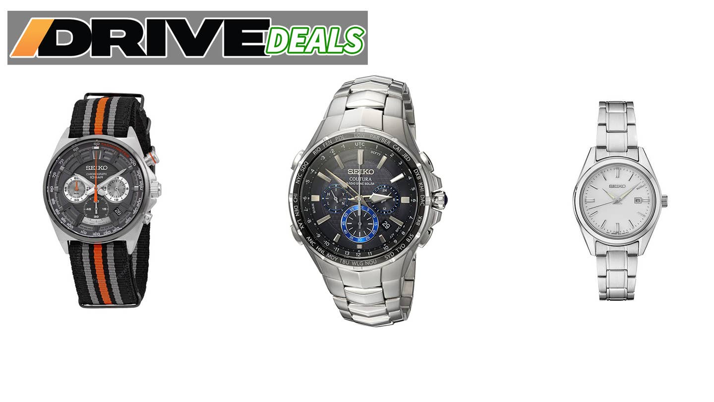 A trio of Seiko watches currently on sale.