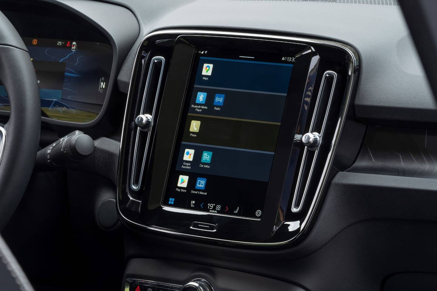 Volvo infotainment touchscreen