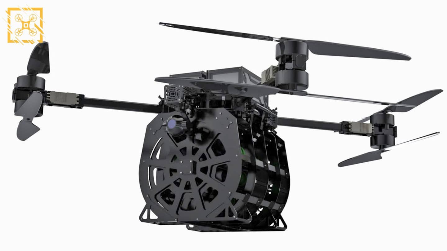Now There’s A Drum Magazine For Dropping Multiple Bombs From Commercial Drones