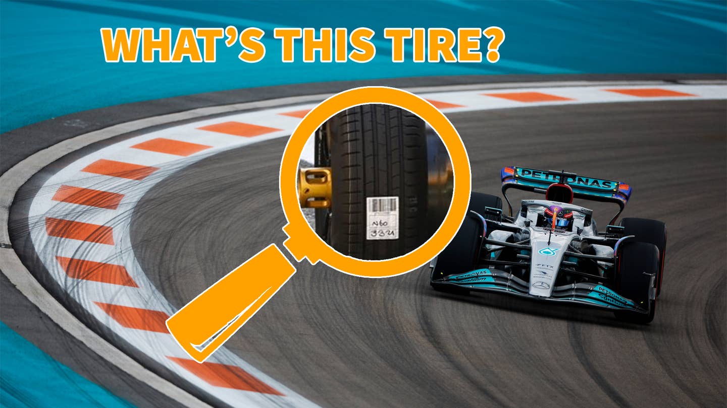 We Investigate the Tires This Mercedes-AMG F1 Car Is Running