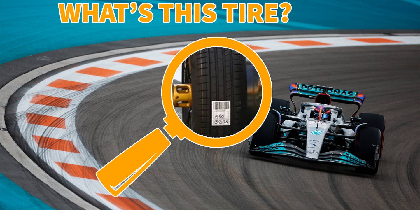We Investigate the Tires This Mercedes-AMG F1 Car Is Running