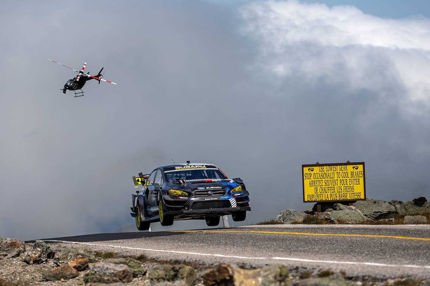 Travis Pastrana en route to his Mount Washington course record in 2021 | Subaru