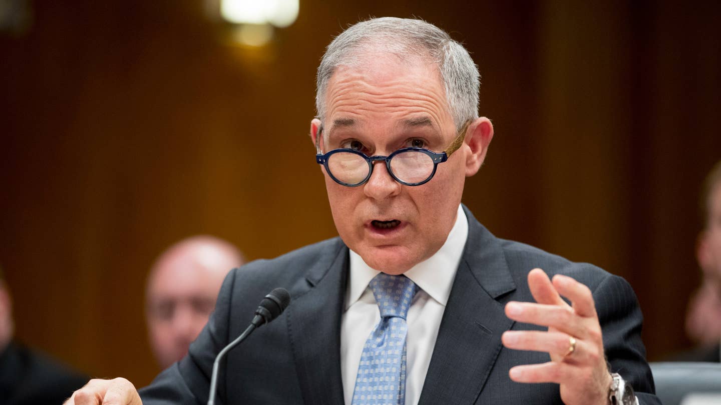 Former EPA Chief Reportedly Made Chauffeurs Speed, Drive Into Oncoming Traffic
