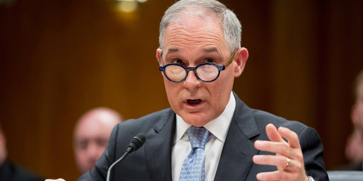 Former EPA Chief Reportedly Made Chauffeurs Speed, Drive Into Oncoming Traffic