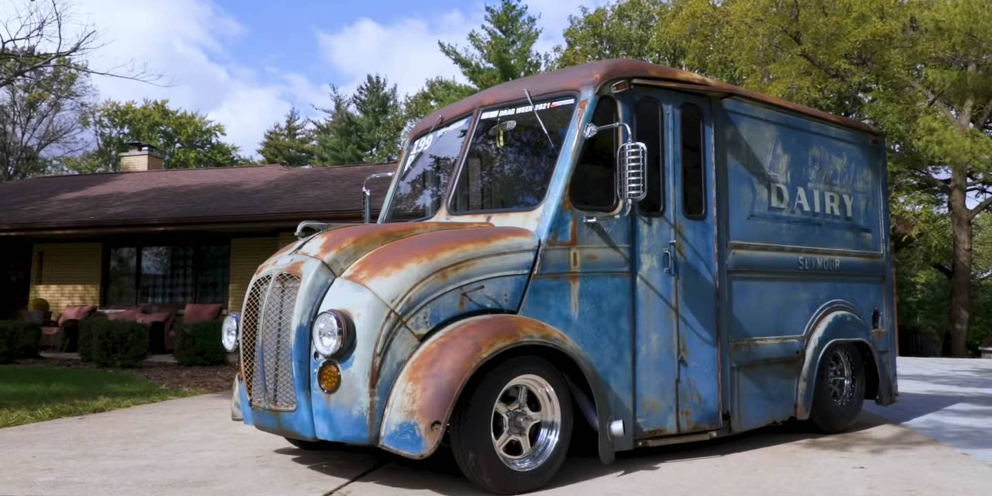 This Rusty 1950s Milk Truck Is an 815 HP Drag Racer