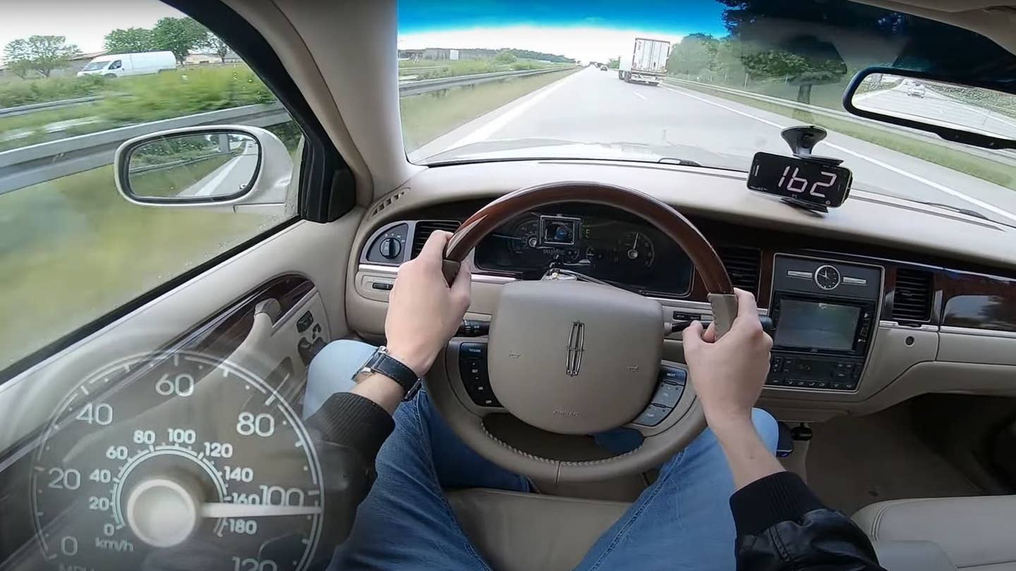 Watch a 2011 Lincoln Town Car Hit Top Speed on the Autobahn