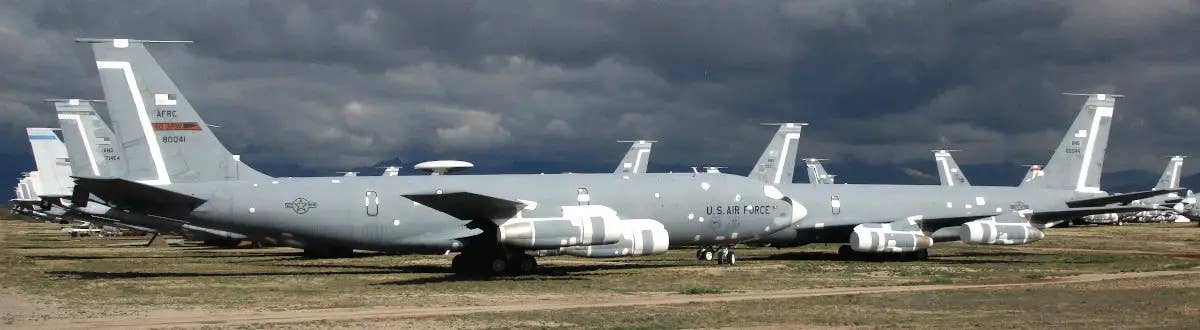 KC-135 tankers at the US Air Force's Boneyard at Davis-Monthan Air Force Base in Arizona. <em>kitmasterbloke via Flickr</em>