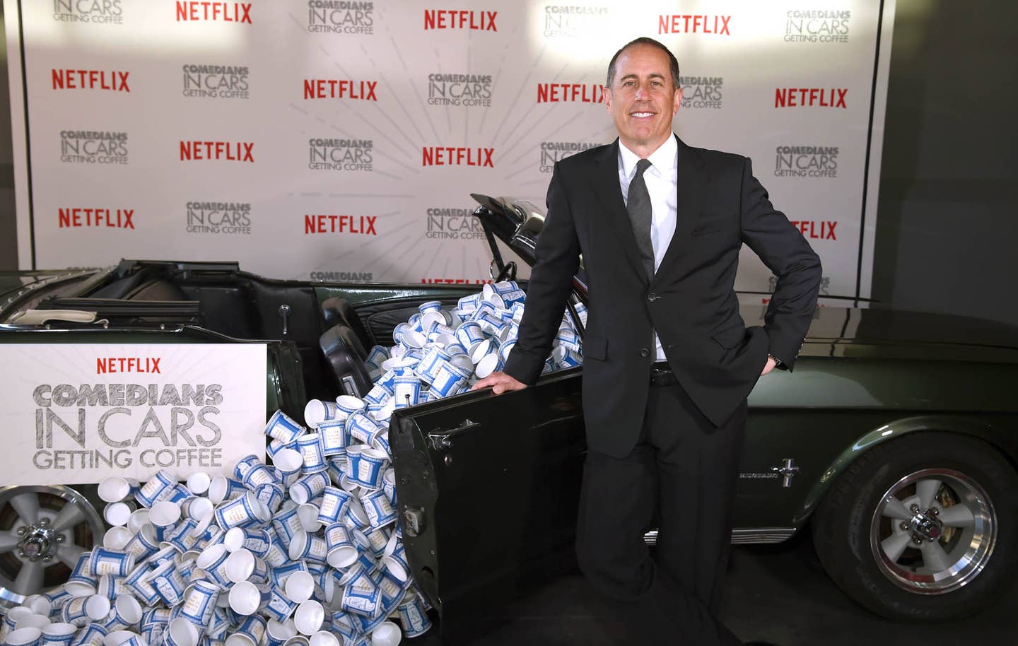 NEW YORK, NY - JUNE 25:  Jerry Seinfeld attends Comedians in Cars Getting Coffee - New York Event at Classic Car Club Manhattan on June 25, 2018 in New York City.  (Photo by Dimitrios Kambouris/Getty Images for Netflix)