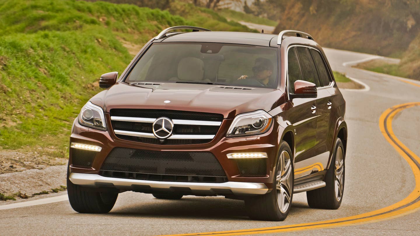 A 2013 Mercedes Benz GL63, one of the cars potentially affected by brake corrosion
