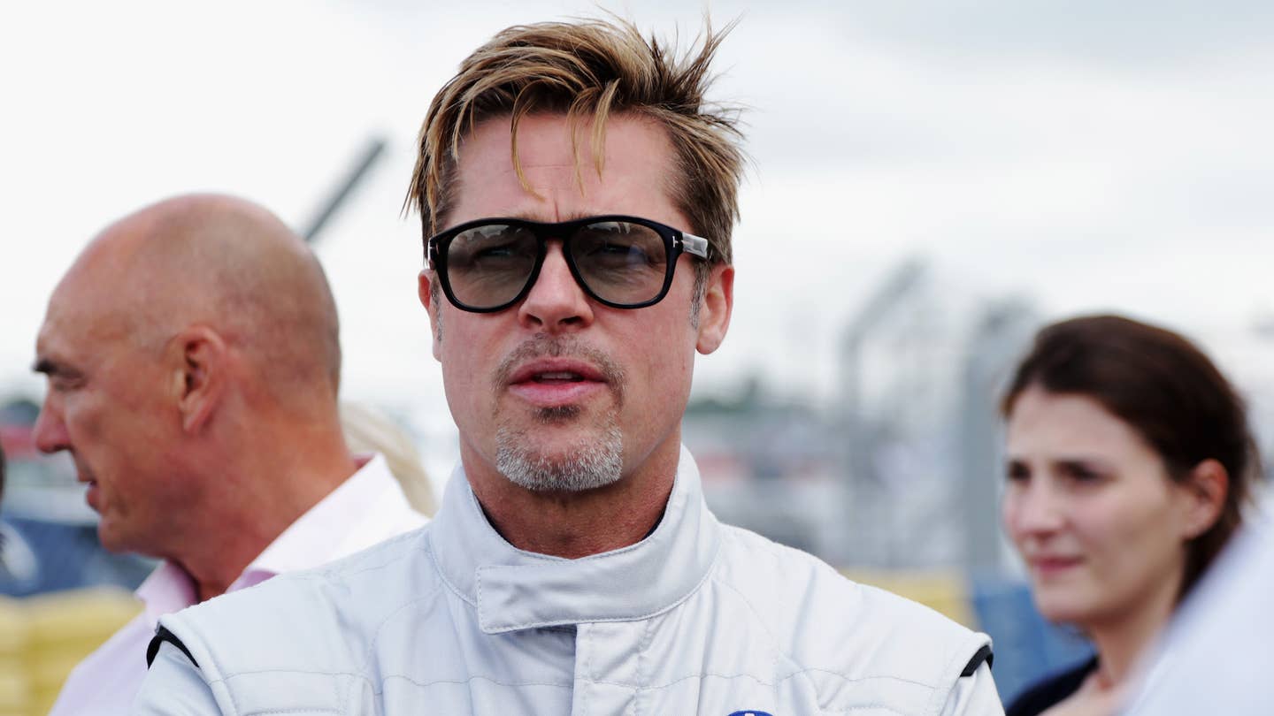 Brad Pitt in a firesuit at the 24 Hours of Le Mans