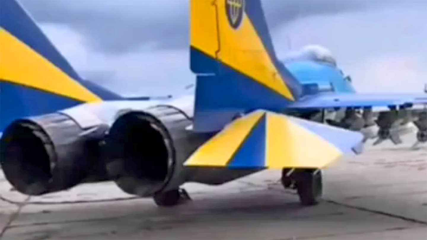 Ukraine Paints Refurbished Frontline MiG-29 In High-Visibility Scheme