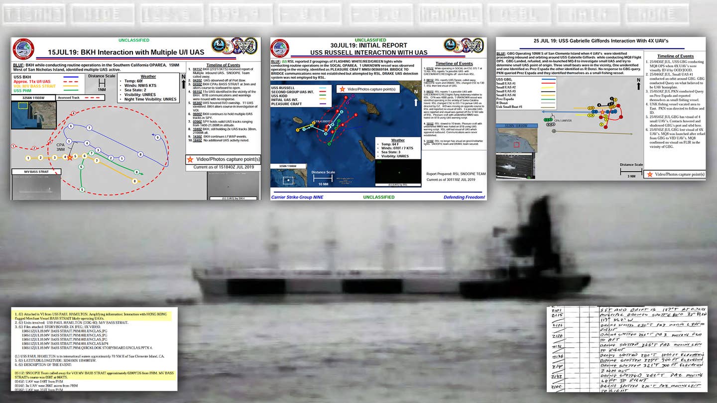 Drone Swarms That Harassed Navy Ships Off California Demystified In New Documents