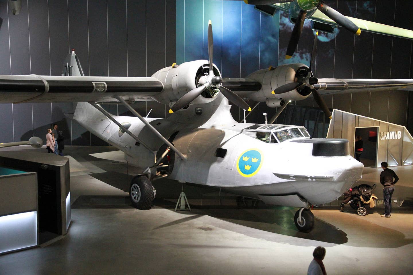 A Tp 47 Catalina, like those that were involved in the search for the missing C-47, preserved at the Air Force Museum in Linköping, Sweden. <em>Sgt. Oddball/Wikimedia Commons</em>