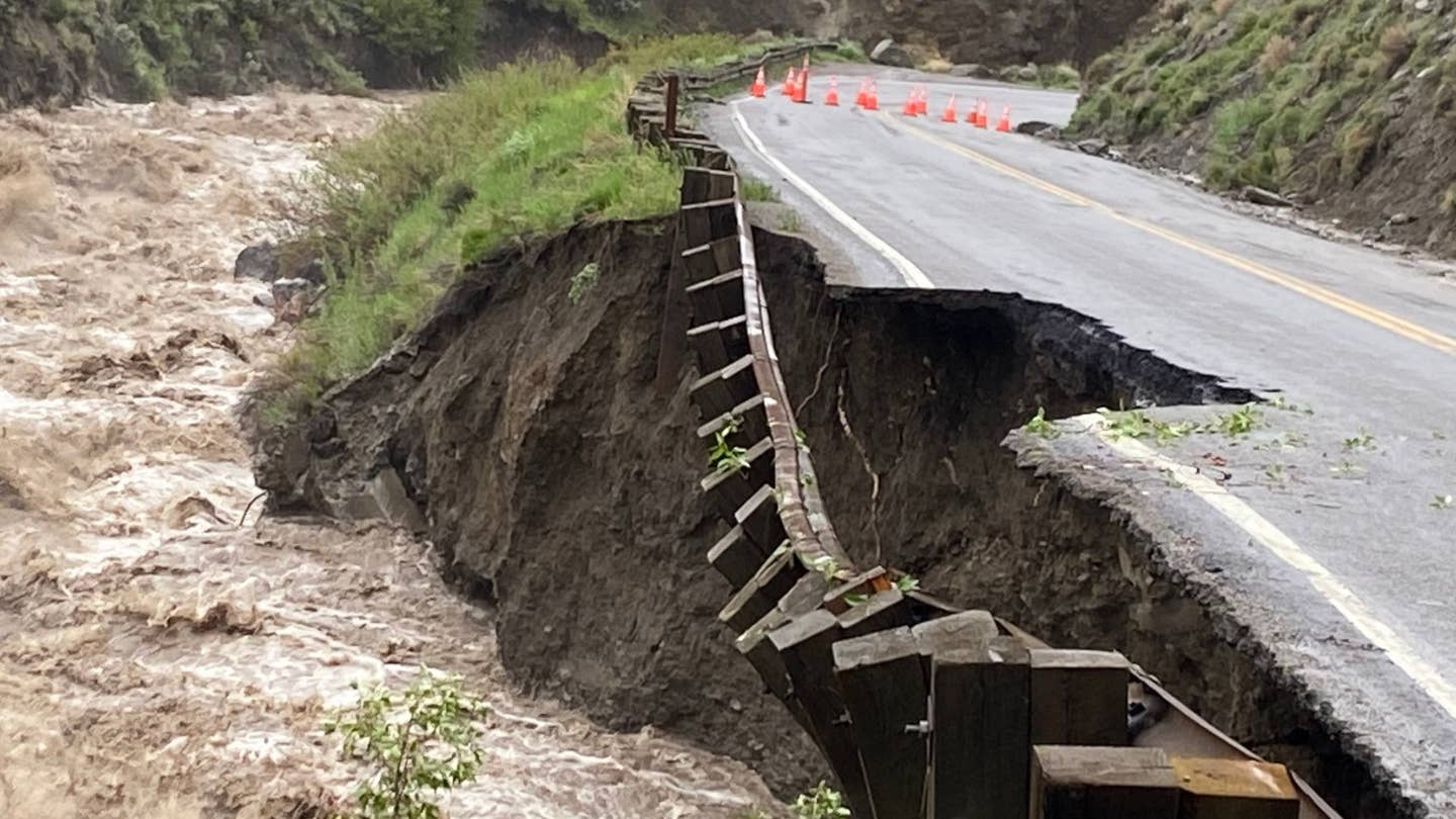 Yellowstone Closed as Roads, Bridges Destroyed by Flooding