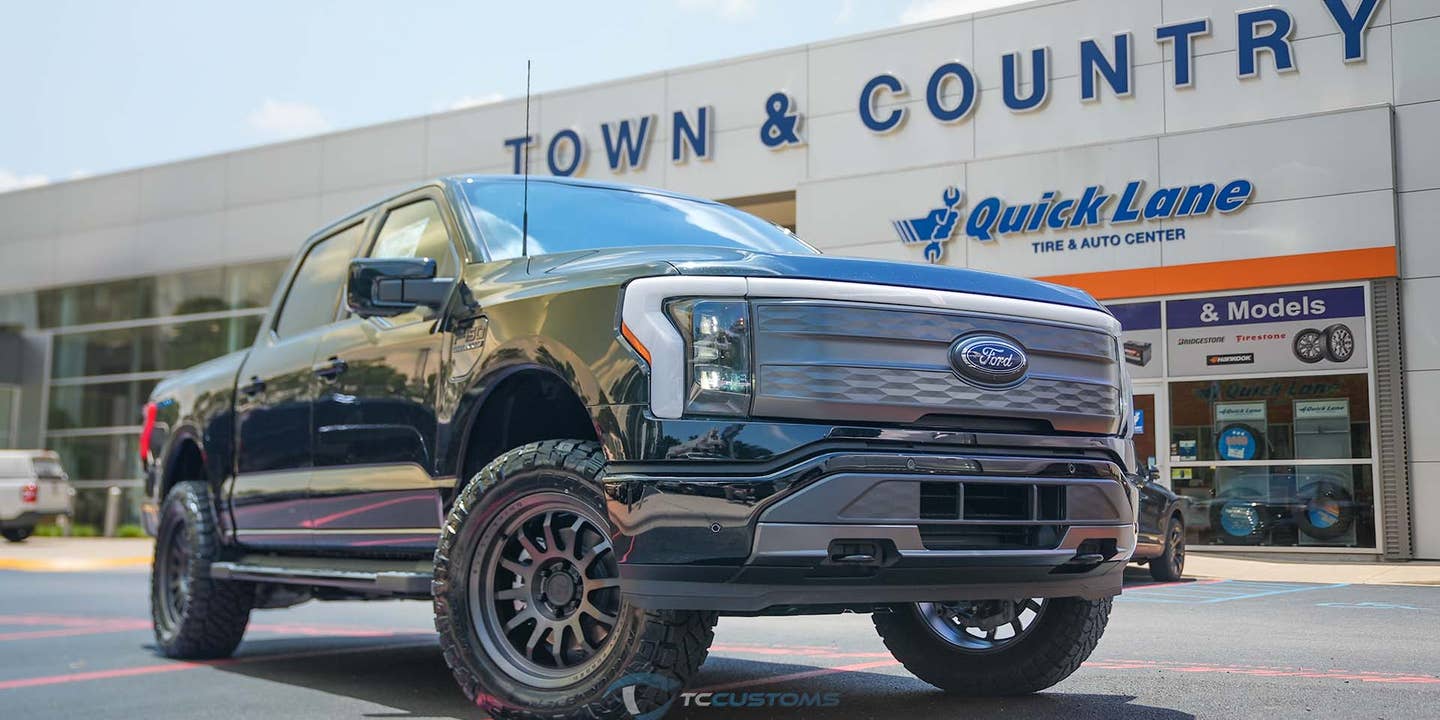 Leveled Ford F-150 Lightning on 34-Inch Tires Looks Trail-Ready