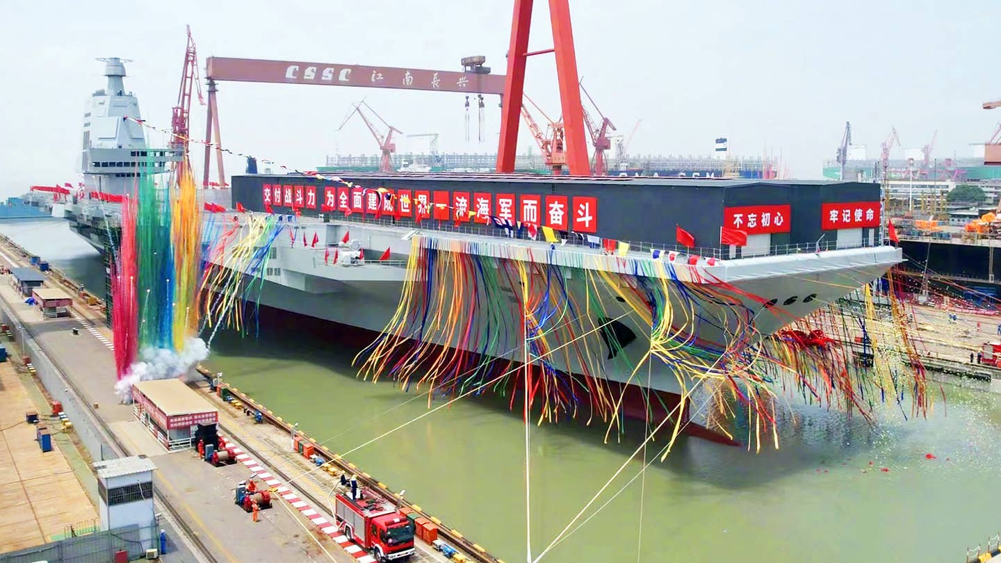 China Launches The Fujian, Its Most Capable Aircraft Carrier Yet (Updated)