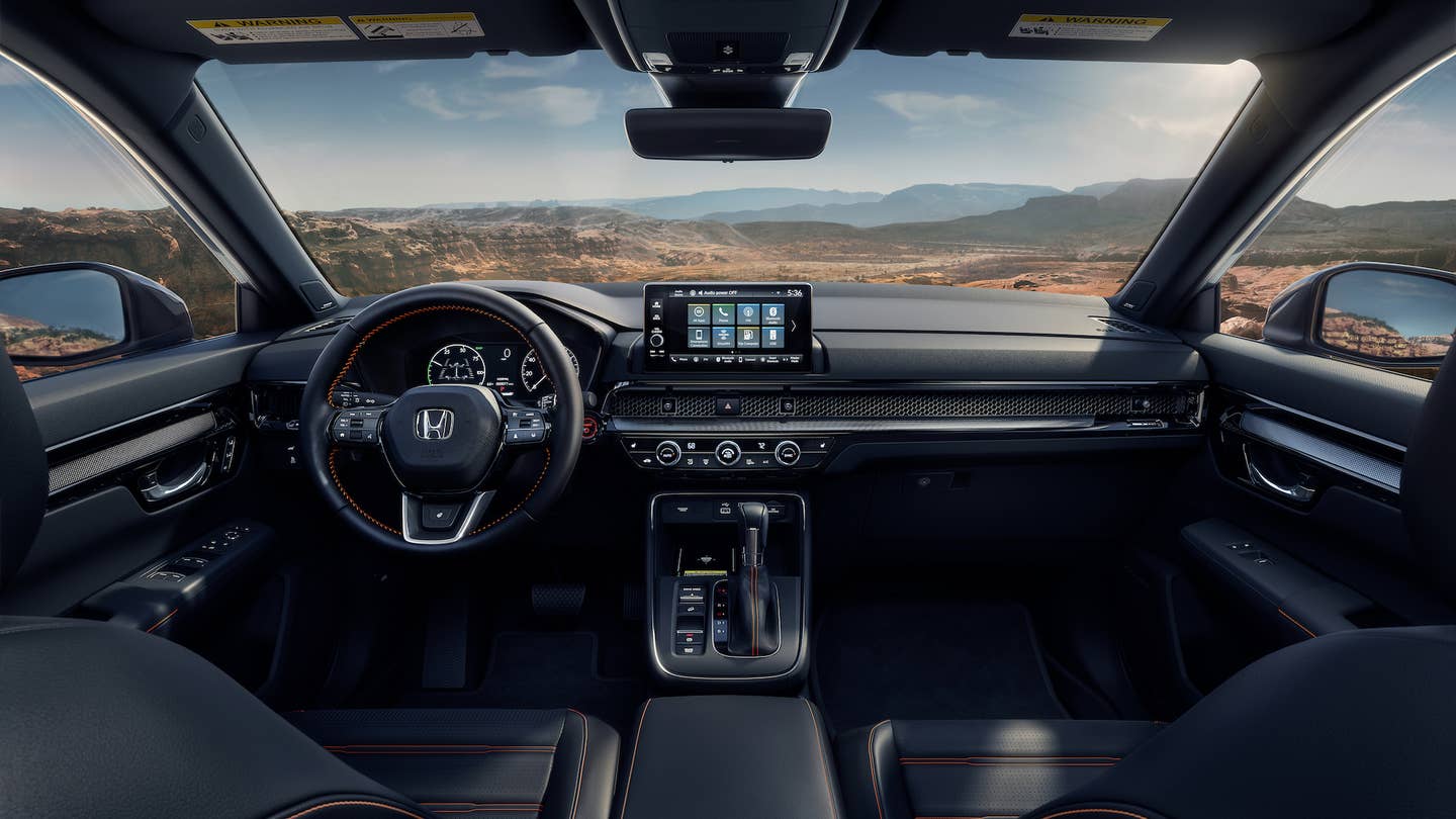 The interior of the new 2023 Honda CR-V.