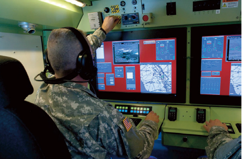 MQ-1C universal ground control station. <em>Credit: US Army</em>