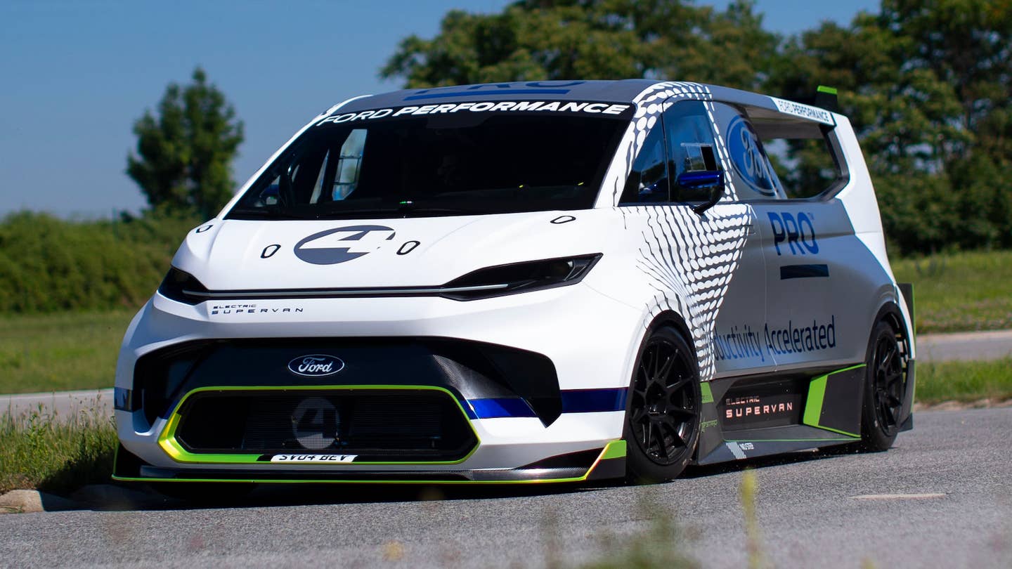 New Ford SuperVan Is a 1,973-HP Electric Racer In Cargo Van Form