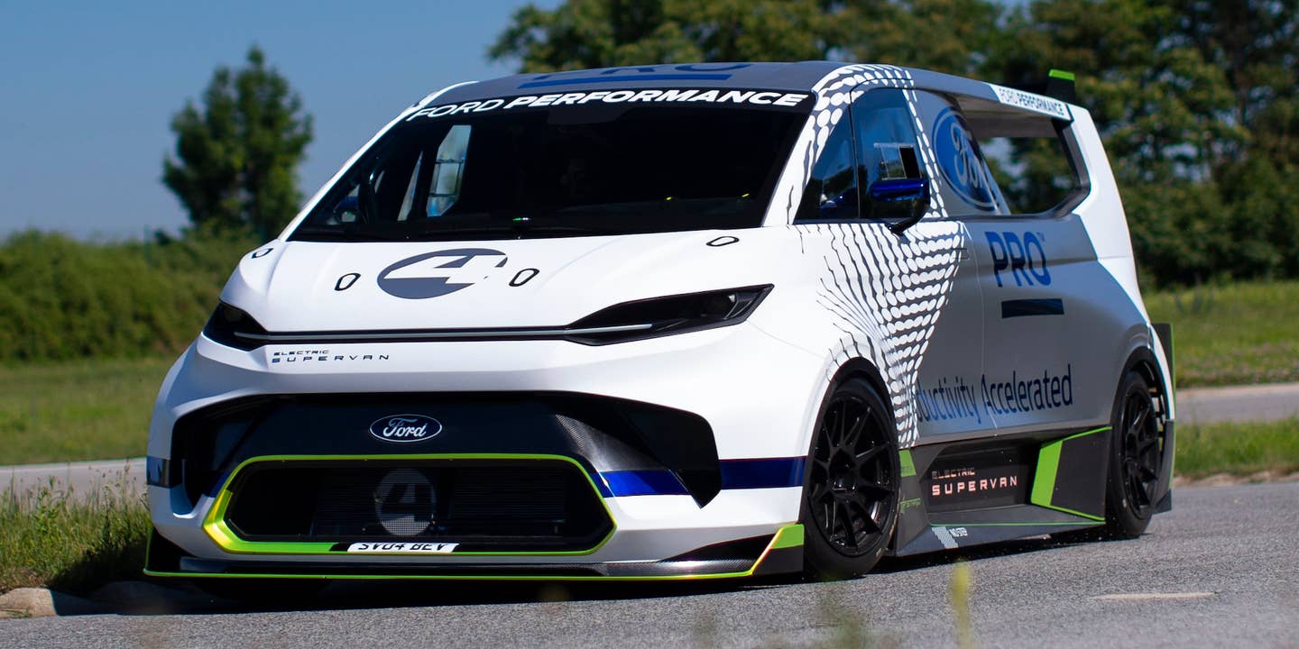 New Ford SuperVan Is a 1,973-HP Electric Racer In Cargo Van Form