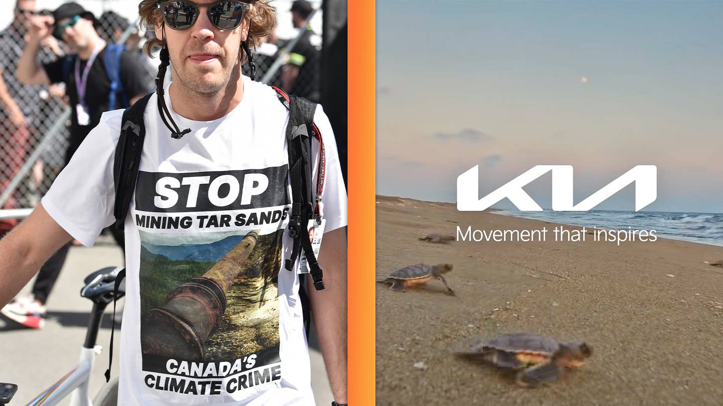 Climate Hypocrisy in the Car World: Vettel Shirts vs. Kia’s Sea Turtles