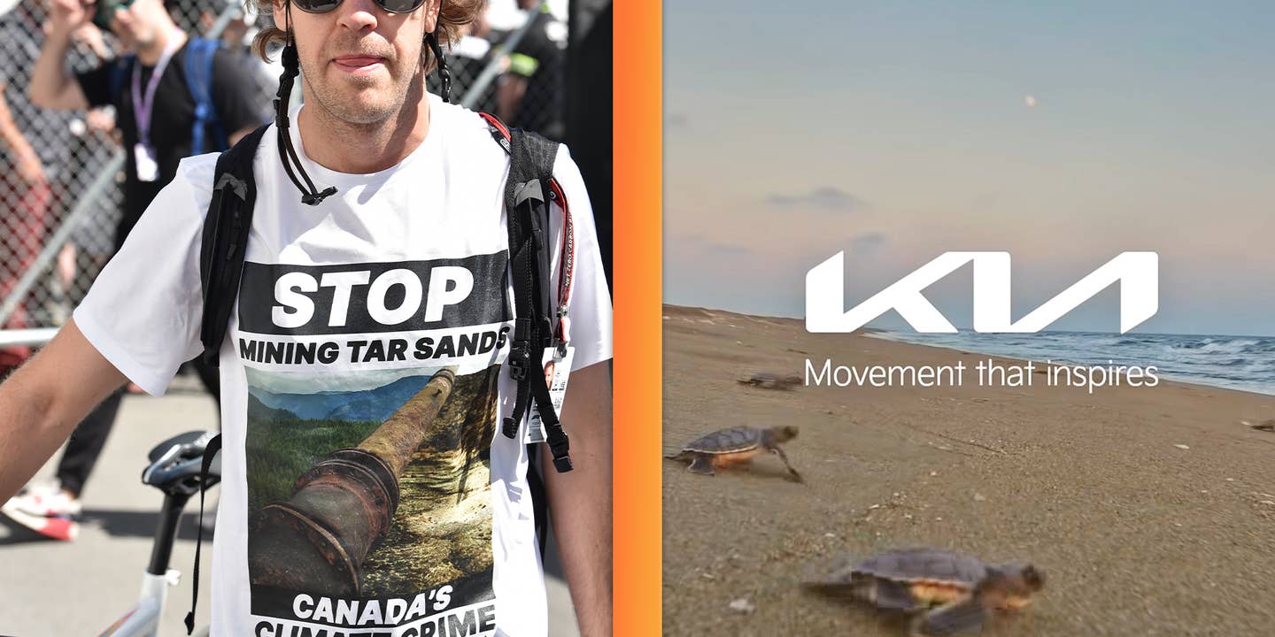 Climate Hypocrisy in the Car World: Vettel Shirts vs. Kia’s Sea Turtles