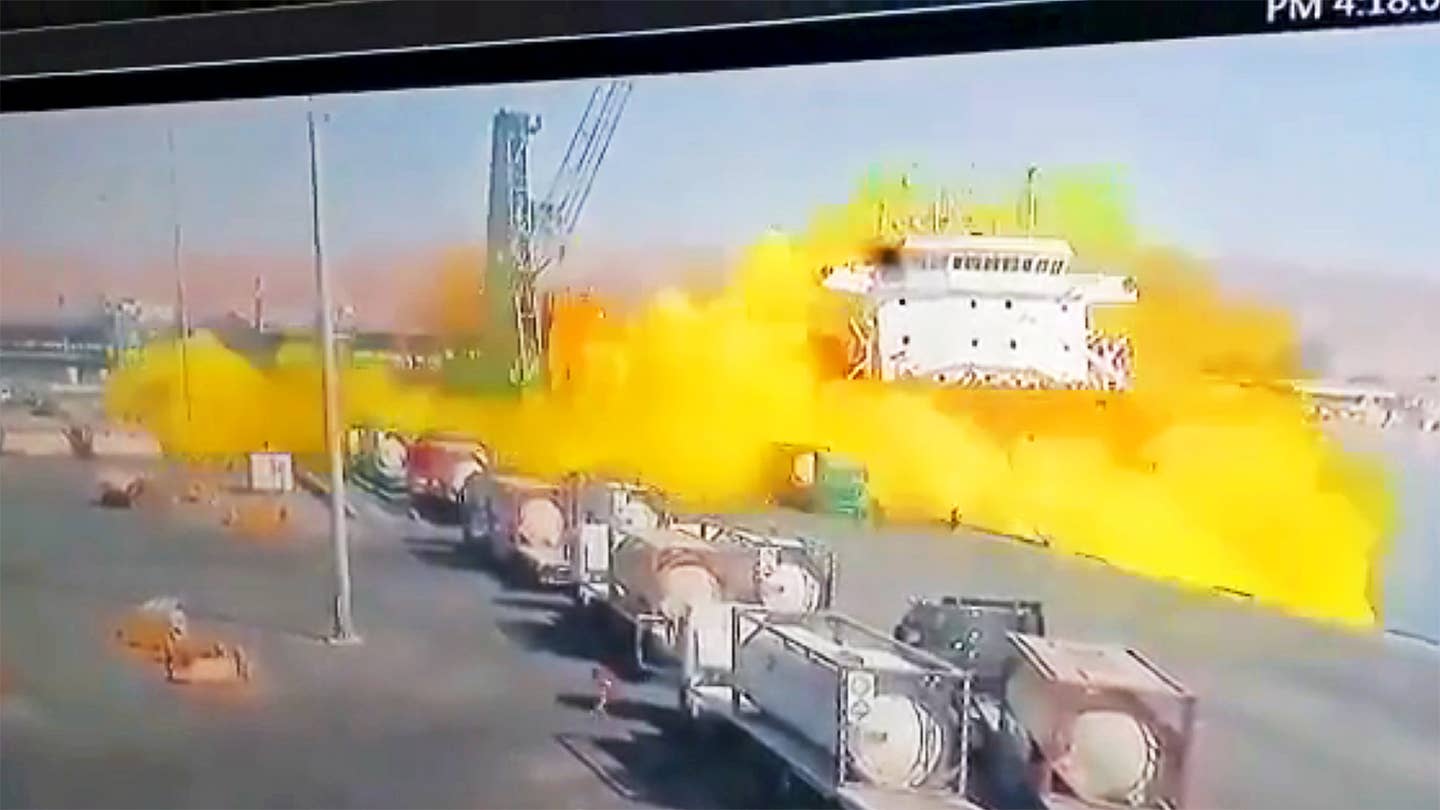 Deadly Gas Cloud Caught On Tape Engulfing Ship In Jordan