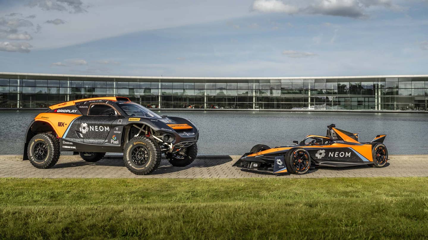 McLaren’s EV Racing Sponsor Is a Floating Saudi City That Doesn’t Exist