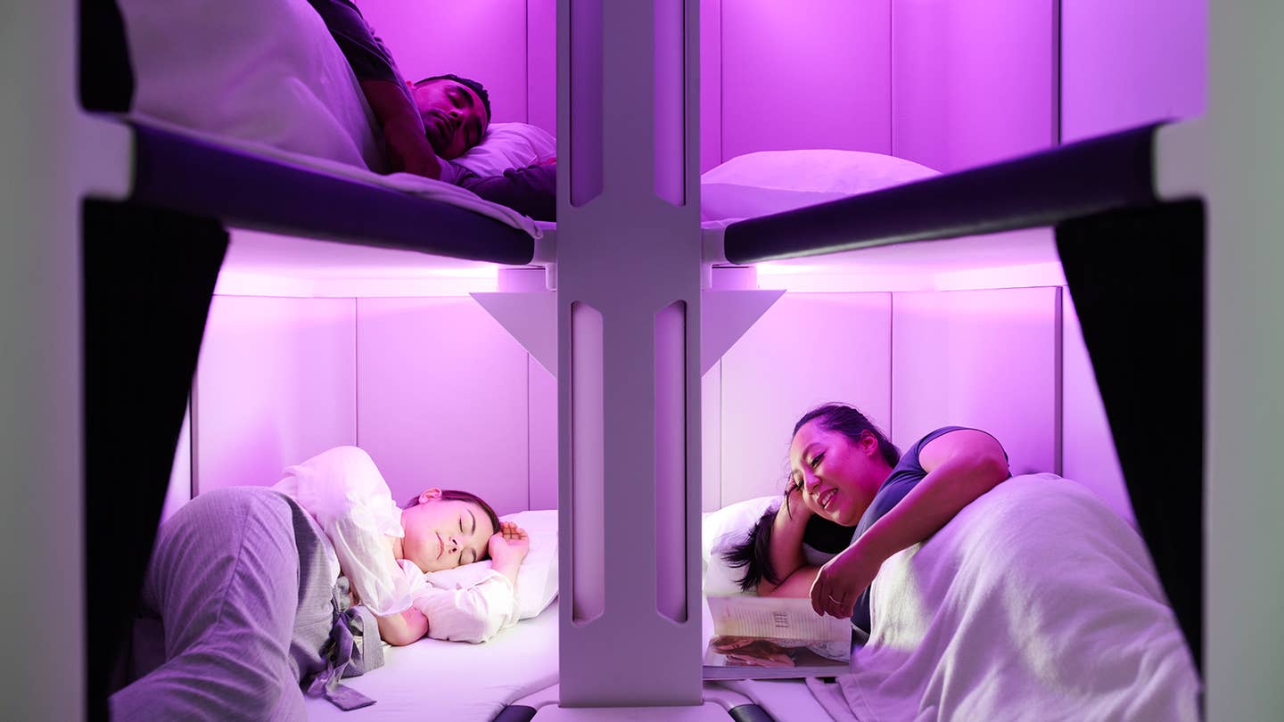 Shared Bunk Bed ‘Sleep Pods’ Coming to Long-Haul Economy Flights