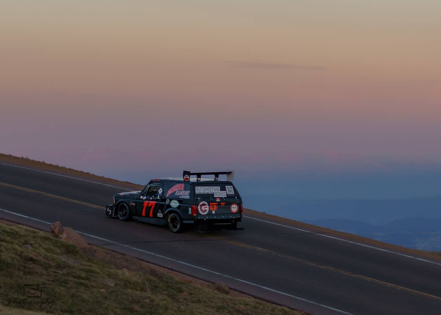 Ford Bronczilla going up Pikes Peak.