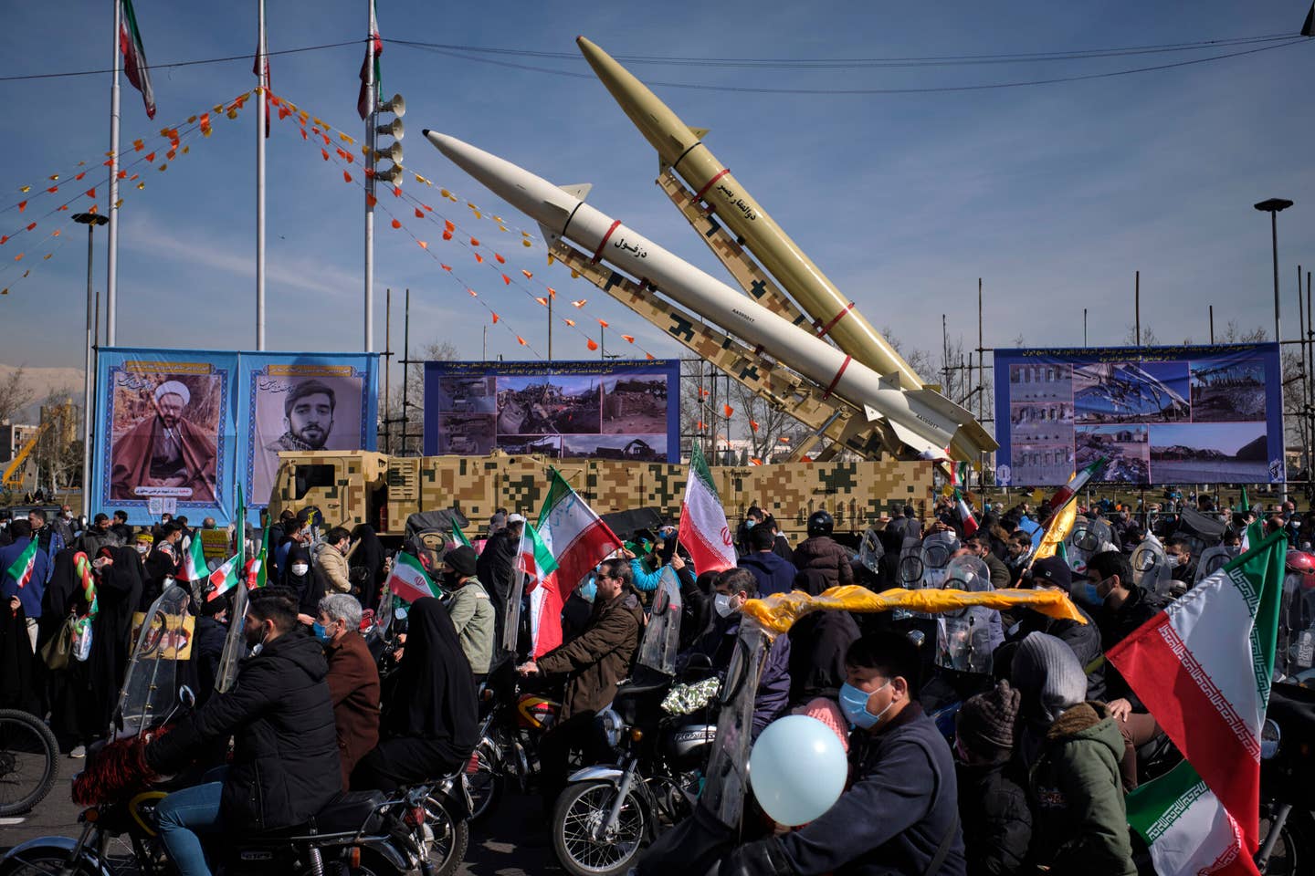 The growing threat from Iranian missiles is increasing cooperation between Israel and Arab nations. (Photo by Morteza Nikoubazl/NurPhoto via Getty Images)