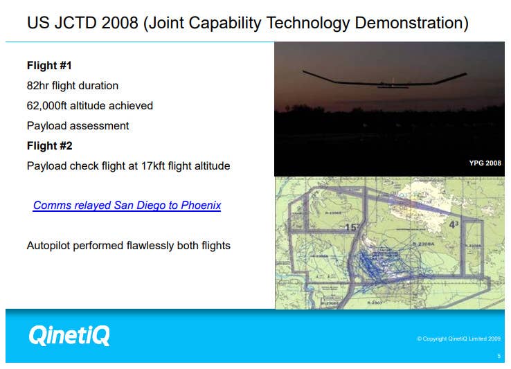 Another slide from QinetiQ's 2009 briefing talking about the results of the 2008 US Navy-led Joint Capability Technology Demonstration. <em>QinetiQ</em>