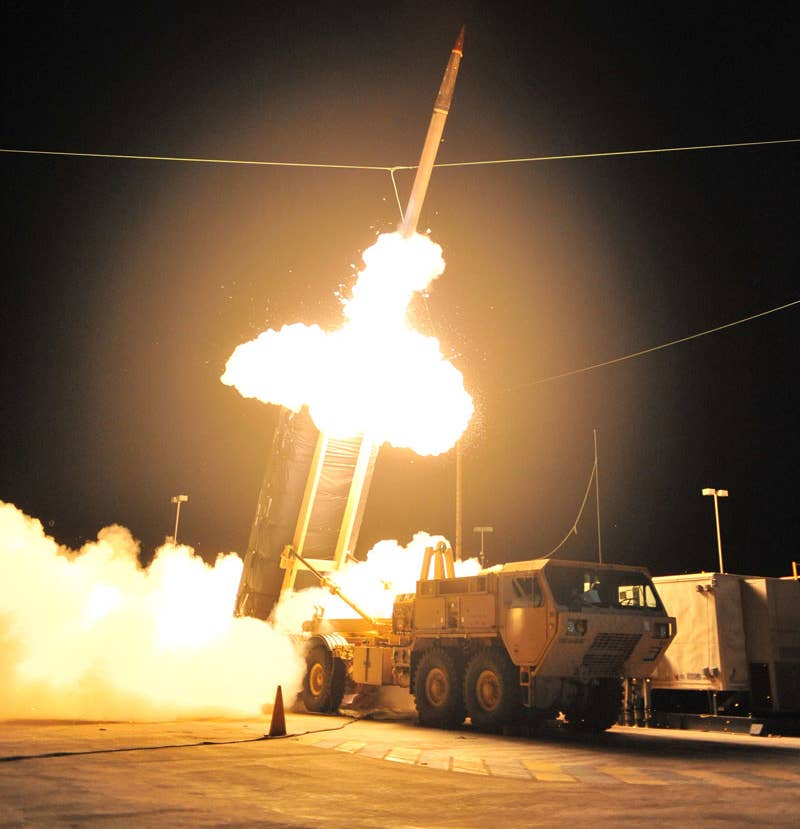 THAAD interceptor test launch. <em>Credit: US Army</em>