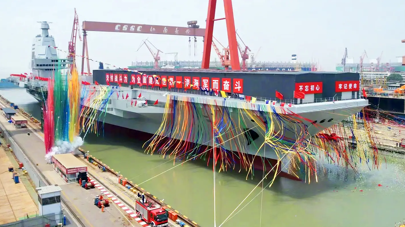 Launched this year, China’s third aircraft carrier is a dramatic indication of the speed with which the country is moving toward fielding a home-grown carrier fleet that will only be eclipsed by the U.S. Navy. <em>Chinese Internet</em>